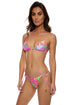 Luli Fama Vivi Il Momento SEAMLESS REVERSIBLE WAVY RUCHED BACK BRAZILIAN TIE SIDE BOTTOM